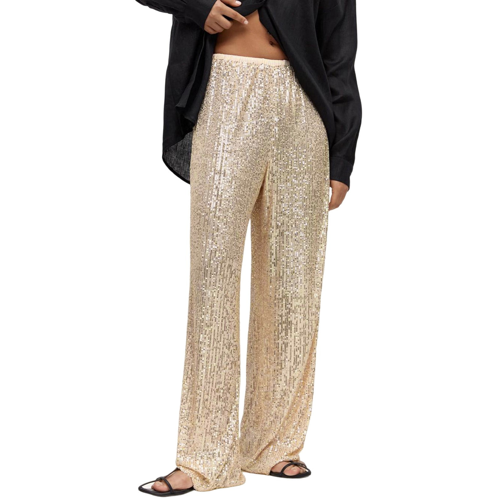 Summer Pants Outfit Sexy Style Women's Sequin Pants Belly Dance Performance Pants, Chiffon Dress Pants For Casual Or Business Wear Sequin Chiffon Pants Summer Pants Outfit Sexy Style Women's Sequin Pants Belly Dance Performance Pants, Chiffon Dress Pants For Casual Or Business Wear Sequin Chiffon Pants