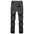thumbnail image 1 of Summer Pants for Women Soild Color Hiking Trousers Windproof Work Trousers Warm Lined Trekking With Pockets Women's Outdoor Fitness Softshell Business Casual Pants Summer Work Clothes for Grey M, 1 of 6