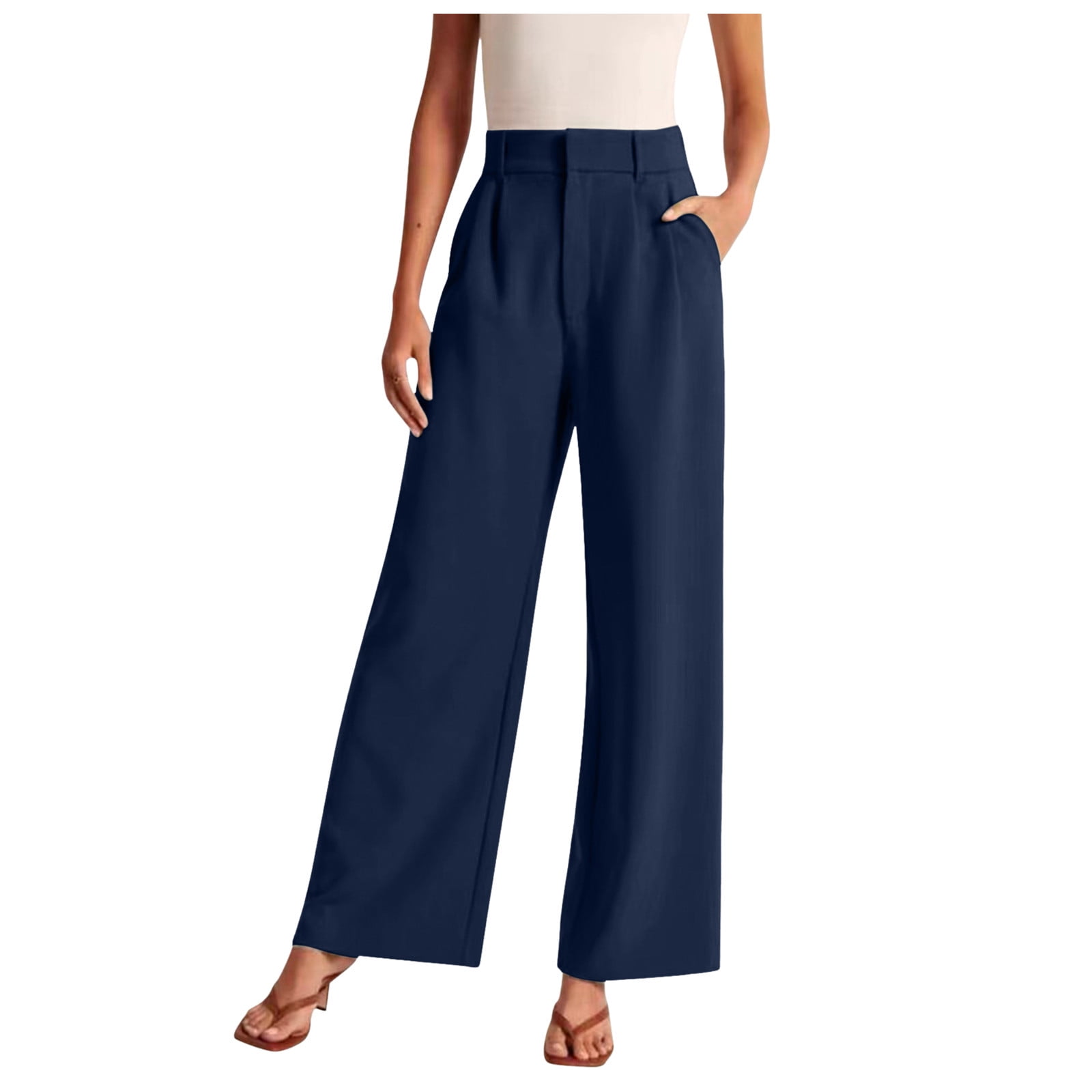Summer Pants for Women Wide Leg Pants For Women Work Business Casual ...