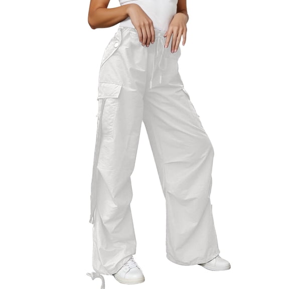 Summer Pants for Women Yoga Medium Glitter Pants Stretch for Women Work Elastic Waist Sweatpants Dressy Size Fit Dressy Clothes Olive Sweatpants Half Half Leggings Girls Buttery White XL