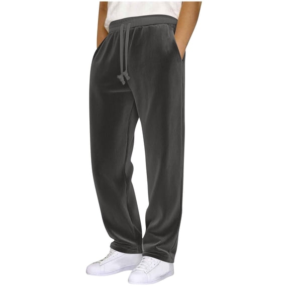 Summer Pants for Men Lightweight Golf Casual Pants Quick Dry Drawstring Pants Y2k Wide Leg Pants with Pockets