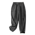 thumbnail image 1 of Summer Pants for Women Checkered Loose Harem Pants Elastic Waistband Casual Wear Womens Pants Casual & Wide Leg, 1 of 4