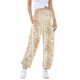 thumbnail image 1 of Summer Pants for Women Fashion Print Pocket Casual Pants Womens Pants Casual & Wide Leg, 1 of 4