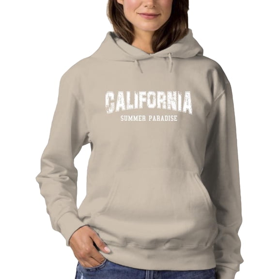 Summer Paradise California  Hoodie Women -Image by Shutterstock, Female Large