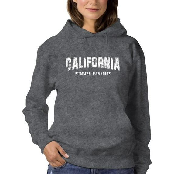 Summer Paradise California Hoodie Women -Image by Shutterstock, Female Medium