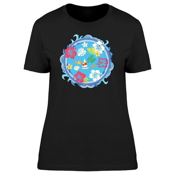 Summer Paradise Doodles Tee Women's -Image by Shutterstock