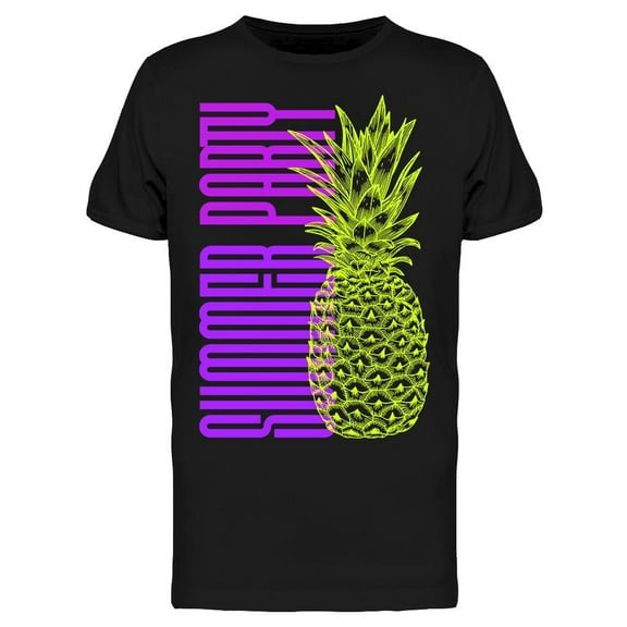 Summer Party Pineapple T-Shirt Men -Image by Shutterstock, Male x-Large