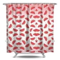 thumbnail image 1 of Summer Party Shower Curtain - Fresh Watermelons Print, Premium Waterproof Fabric with Rust-Resistant Grommets & Included Hooks, 1 of 5