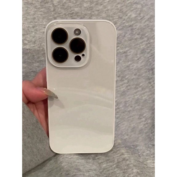 Summer Pastel Macaron Glass Slim Fit Case with Built in Camera Lens Protector for iPhone 16 Pro Max 15 Pro Max 14 Pro 13 12 11 Anti Fingerprint Full Coverage Protective Cover