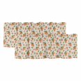 thumbnail image 1 of Summer Peach Curtain Valances for Windows, Kitchen Valance Window Treatments Panel 2 Pack, Tropical Fruit Rustic Flowers Watercolor Rod Pocket Short Curtains for Bathroom Bedroom 54 x 18 Inch, 1 of 8