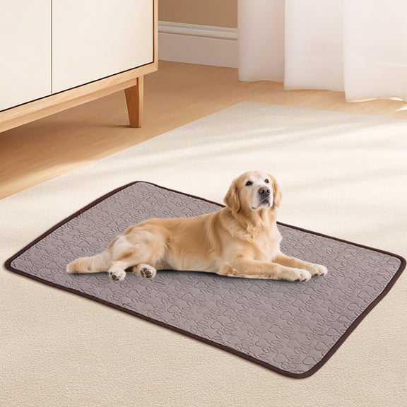 Summer Pet Cool Mat, Breathable Ice Silk Cold Pad, Washable Ice Silk Self Cool Pad for Small Medium Large Dogs and Cats, for Indoor Outdoor Floor