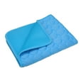 thumbnail image 1 of Summer Pet Cooling Mat, No Need to Freeze Or Refrigerate This Cool Pet Pad Cat Mats- Keep Your Pet Cool, Machine Washable Materials Safe Easy Carry Keep Mat, 20x24in Blue, 1 of 7