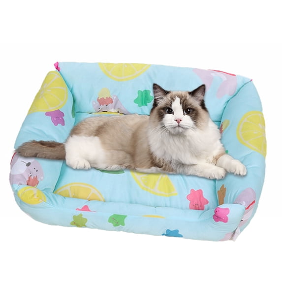 Summer Pet Self Cooling Mat Dog Bed for Small Dogs, Durable Dog Cat Sofa Bed,Sleeping Cozy Cool Chinlon Puppy Bed Cat Beds with Non-Slip Bottom - Style:Style 2