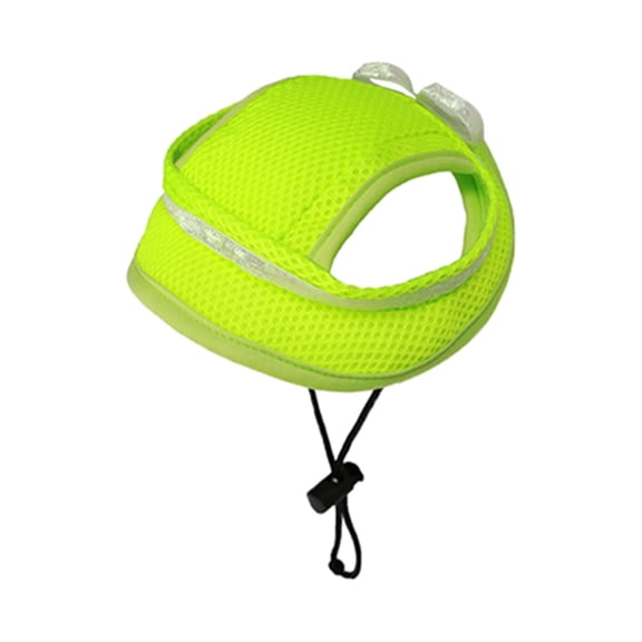 Summer Pet Sun Hat with Bow Ears Breathable Mesh Shade for Dogs and Cats