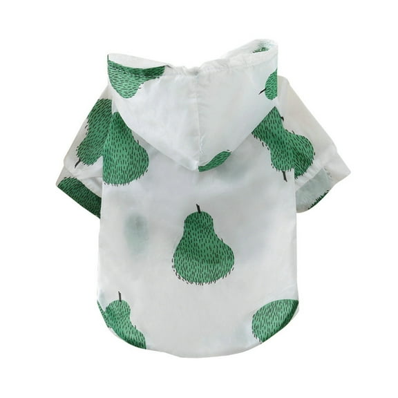 Summer Pet Sun Protection Hooded Outfit, Lightweight Breathable for Dogs & Cats, Outdoor Protective Wear with Adjustable Straps