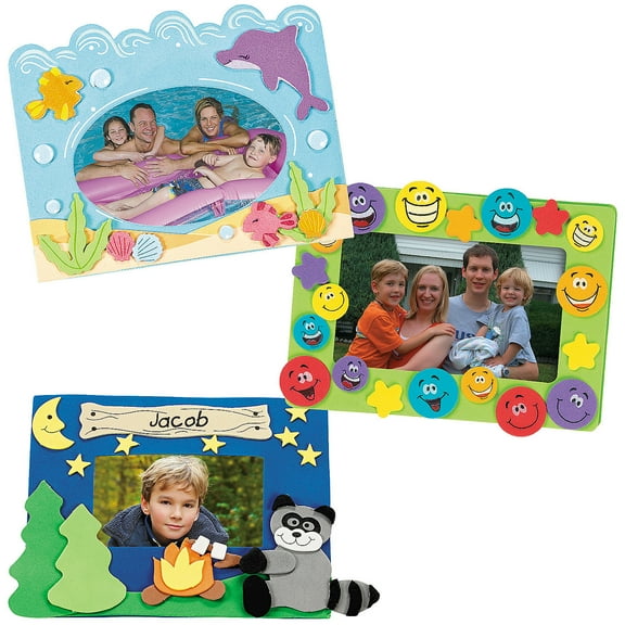 Summer Photo Frame Craft Kit Assortment - Makes 36