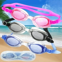 Summer Picks, Vsgery HD Waterproof Goggles, Large Frame Diving Goggles, Anti-Fog Lenses UV Protection, Sporty Style, for Adults, Clear Vision, Swim Training, Snorkeling Gear|Plastic,Black