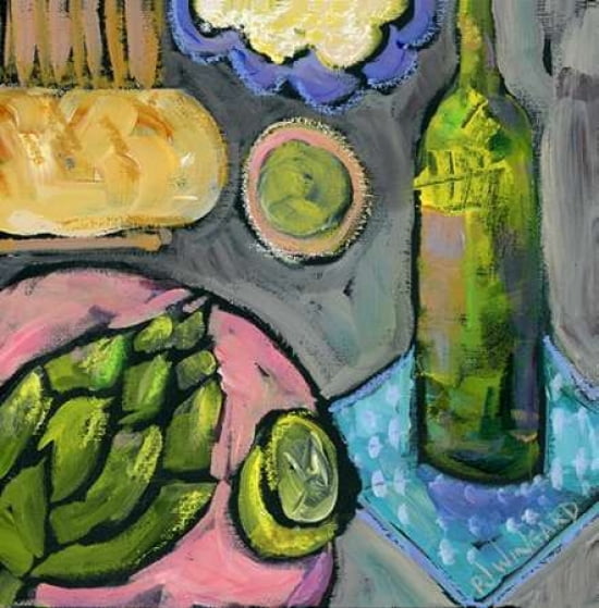 Summer Picnic Canvas Art - Pamela J Wingard (24 x 24)