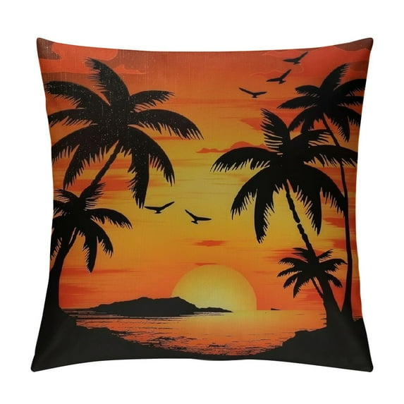 Summer Pillow Covers at Sunset Pillows Covers Summer Farmhouse Cushion Case Decor for Sofa Couch