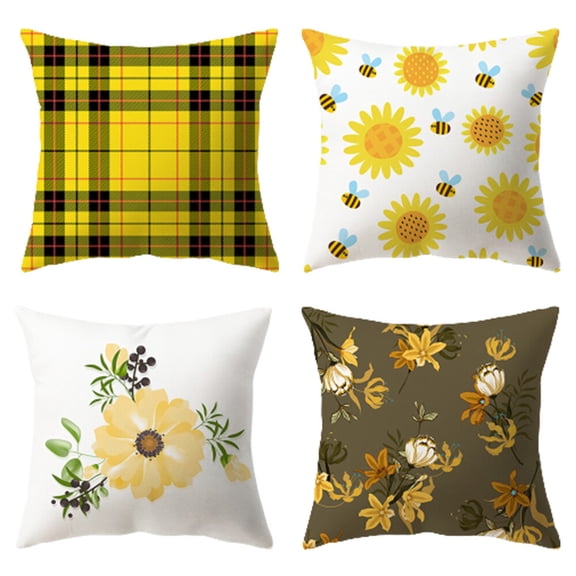 Summer Pillowcase Peach Skin Brushed Square Pillowcase Simple Home Sofa Decorative Cushion Cover