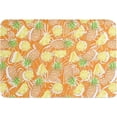 thumbnail image 1 of Summer Pineapple Indoor Doormat Absorbent Floor Mats, Orange Tropical Plants Botanical Doormat Non-Slip Entrance Front Door Rug Kitchen Bathroom Entryway Rugs 18x30 Inch, 1 of 4