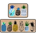 thumbnail image 1 of Summer Pineapple Kitchen Rug Set,Modern Colorful Abstract Pineapple Runner Rugs with Rubber Backing,Throw Rugs Washable for Kitchen Sink,Laundry Room,Standing Desk,Indoor Cute Home Decor, 1 of 5