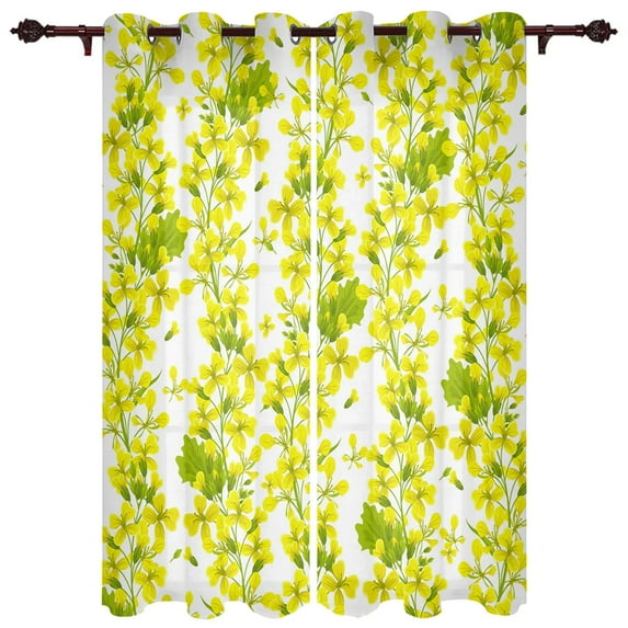 Summer Plant White Flowers Texture Luxury Home Curtains Home Supplies Living Room Bedroom Custom Curtains