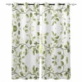thumbnail image 1 of Summer Plants Blackout Curtains for Bedroom Living Room Darkening Curtains 63 Inches Long Green Leaves Pastoral Retro Garden Window Curtain 2 Panels Set Window Treatment Grommet Drapes 42"x63", 1 of 9