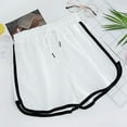 thumbnail image 1 of Summer Plus Size Casual Shorts for Womens Fashion Elastic Waist Wear Loose And Wide Leg Sweet Casual Shorts For Outerwear, 1 of 4