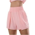 thumbnail image 1 of Summer Plus Size Casual Yoga Shorts for Womens Fashion Elastic Waist Fake Two Piece Sports Shorts Fitness Running Casual Loose Breathable Dried Yoga Shorts, 1 of 7