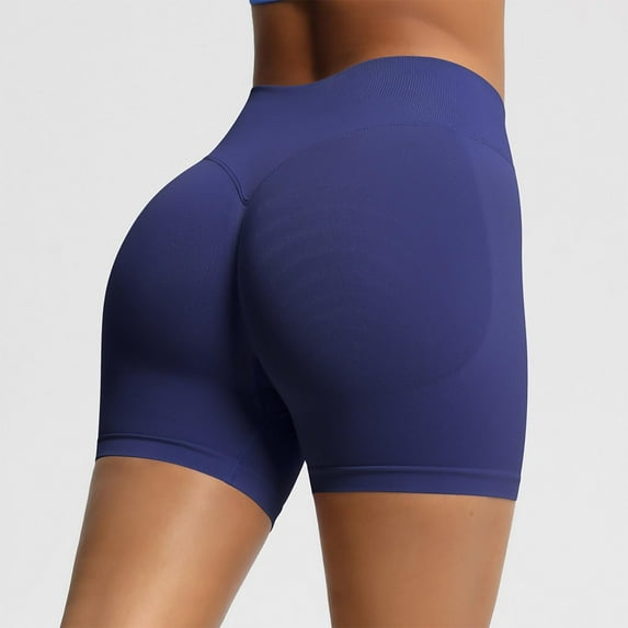 Summer Plus Size Shorts Pants For Women Comfortable High Waisted And Breathable Sports Pants Fitness Shorts Tight Pants Drying Dark Purple Biker Shorts Running Yoga Shorts XS-2XL