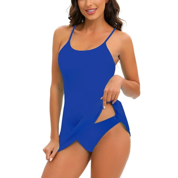 Summer Plus Size Tankini Swimsuit for Womens Fashion One Piece Sexy Print Swimwear Two-piece Swimsuit Straped Swimsuits
