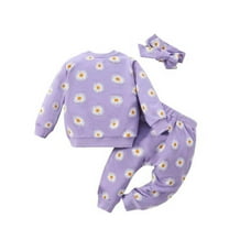 GigrtiJin Children's 2 Piece Outfits Long-Sleeved Round-Neck Sweatshirt and Sweatpants Fashion Casual Fall Winter Sets