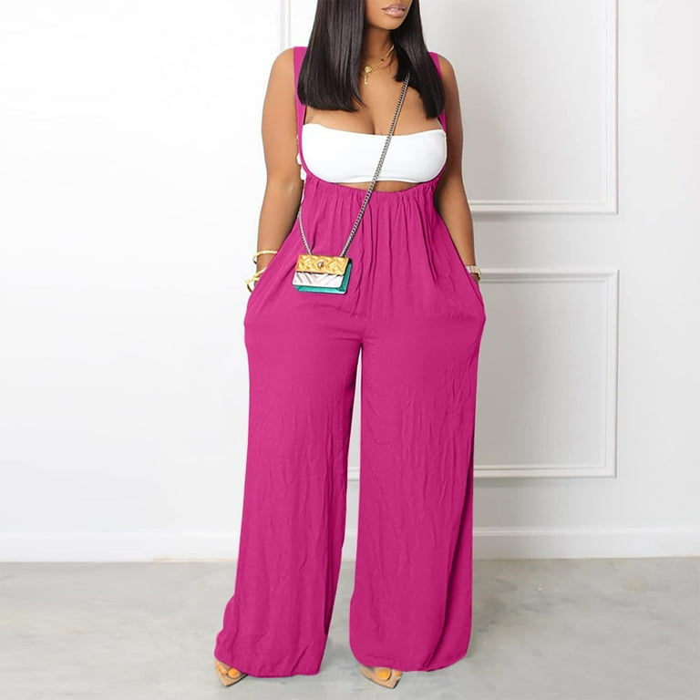 Loose fitting jumpsuit plus size best sale