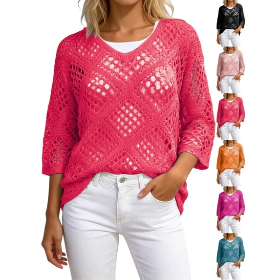Summer Plus Size Women's Tank Tops V Neck No Sleeve Loose Solid Color with Loose Straps and Knitted Sweater Casual Top Casual T-Shirts