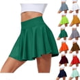 thumbnail image 1 of Summer Plus Size Yoga Shorts Skirts for Womens Fashion Sports Solid Color Pocket Yoga Pants Skirt With High Waist, 1 of 6