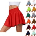 thumbnail image 1 of Summer Plus Size Yoga Shorts Skirts for Womens Fashion Sports Solid Color Pocket Yoga Pants Skirt With High Waist, 1 of 6