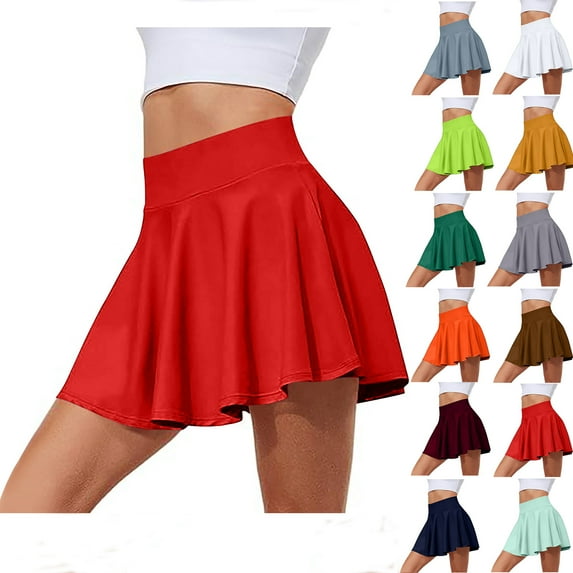 Summer Plus Size Yoga Shorts Skirts for Womens Fashion Sports Solid Color Pocket Yoga Pants Skirt With High Waist