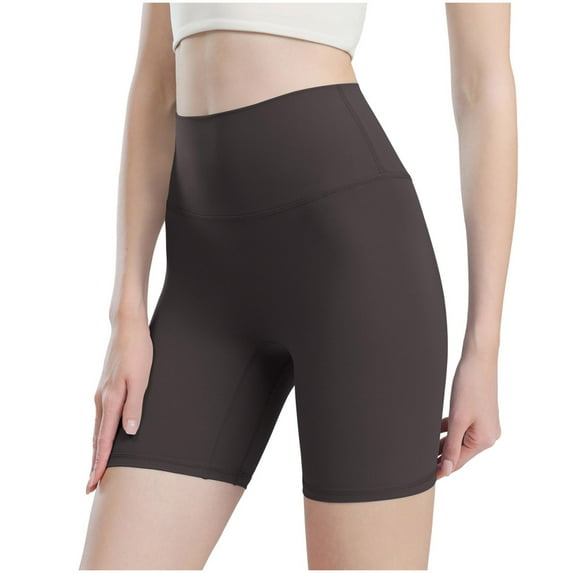 Summer Plus Size Yoga Shorts for Womens 2025 High Waist Fashion Casual Solid Color New Summer High Waist Hip Lift Sports Shorts Yoga Short Pants