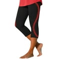 thumbnail image 1 of Summer Polyester Cropped Compression Spandex Capri Leggings for Women Leisure Baseball Weekend All Season Printed Elastic Slim Casual Stretch Pants XXL, 1 of 3