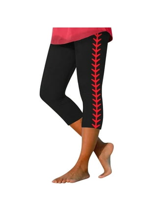 Bright Red Women's Capri Leggings, Knee-Length Polyester Capris