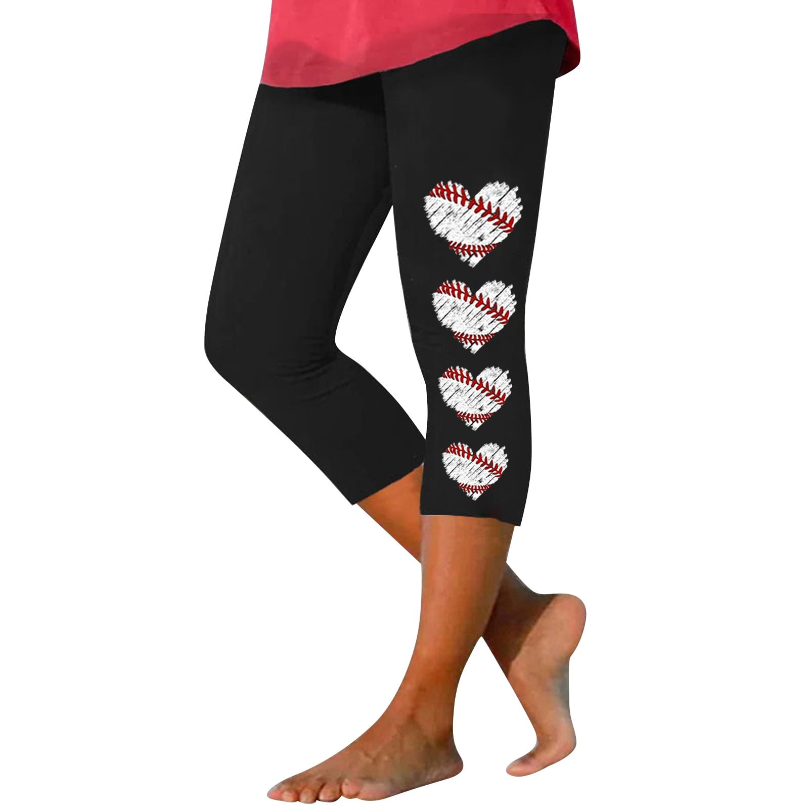 Baseball capri leggings deals