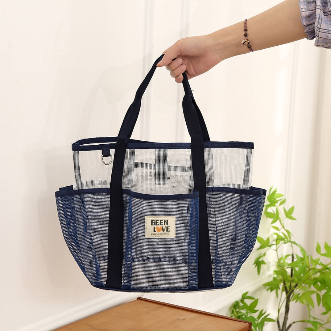 Summer Pool Beach Handbag Quick Drying Mesh Storage Bag