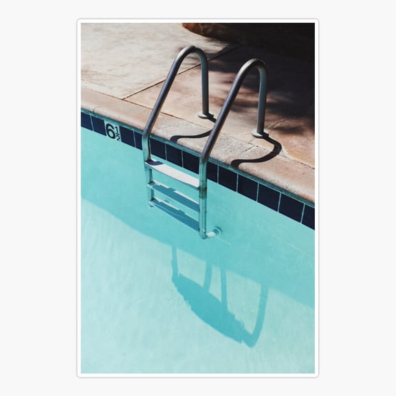 Summer Pool Day Art Vinyl Decal Sticker