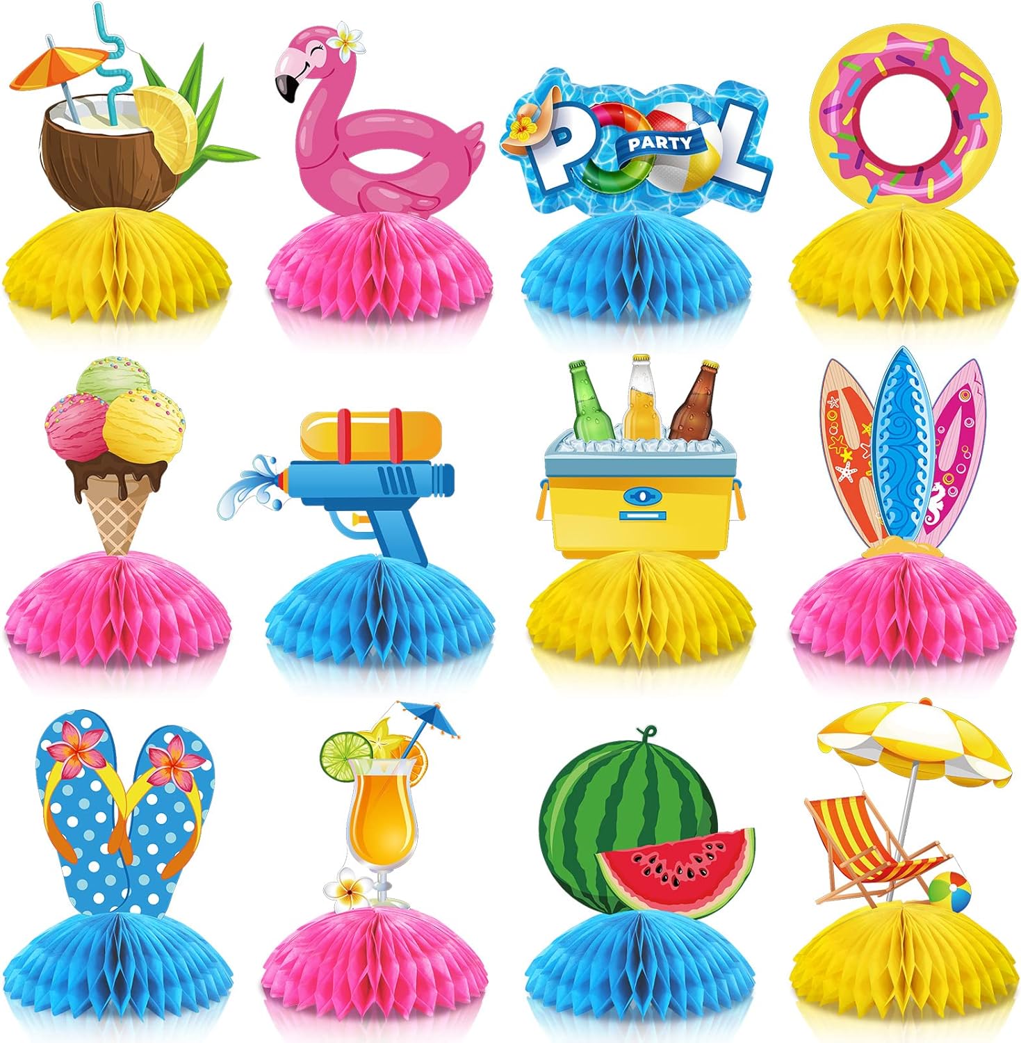 Summer Pool Party Centerpieces Beach Theme Party Supplies
