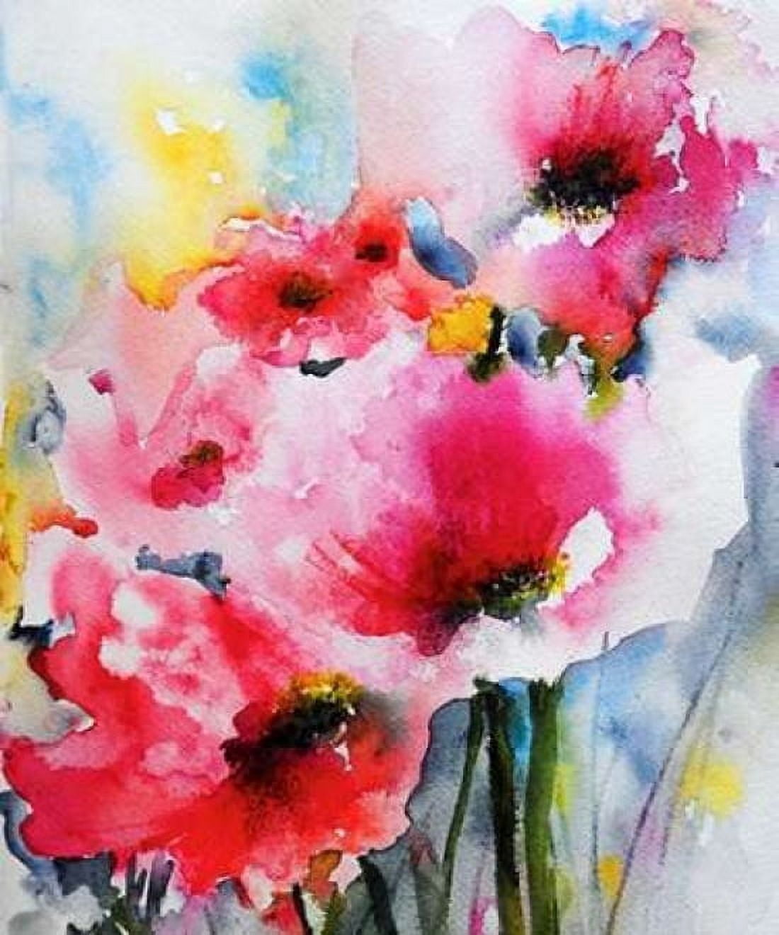 Summer Poppies II Canvas Art - Karin Johannesson (20 x 24)