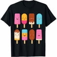 thumbnail image 1 of Summer Popsicles Creamsicles Ice Cream Bars With Cute Kawaii T-Shirt, 1 of 2