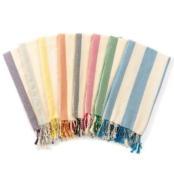 Summer Popular American Tassel Natural Beach Towels Hemming Striped Turkish Bath Towels 21 Quick-drying Towels