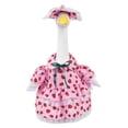 thumbnail image 1 of Summer Porch Goose Outfit for 17 Inch Lawn Goose, Floral Skirt & Hat Costume for Patio Yard Outdoor Decoration, Pink, 1 of 9