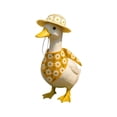 thumbnail image 1 of Summer Porch Goose Outfit with Daisy Trimmed Straw Hat and Yellow Floral Bandana Cute Farmhouse Accessory for 19 To 23 Inch Front Porch Yard Decor, 1 of 5